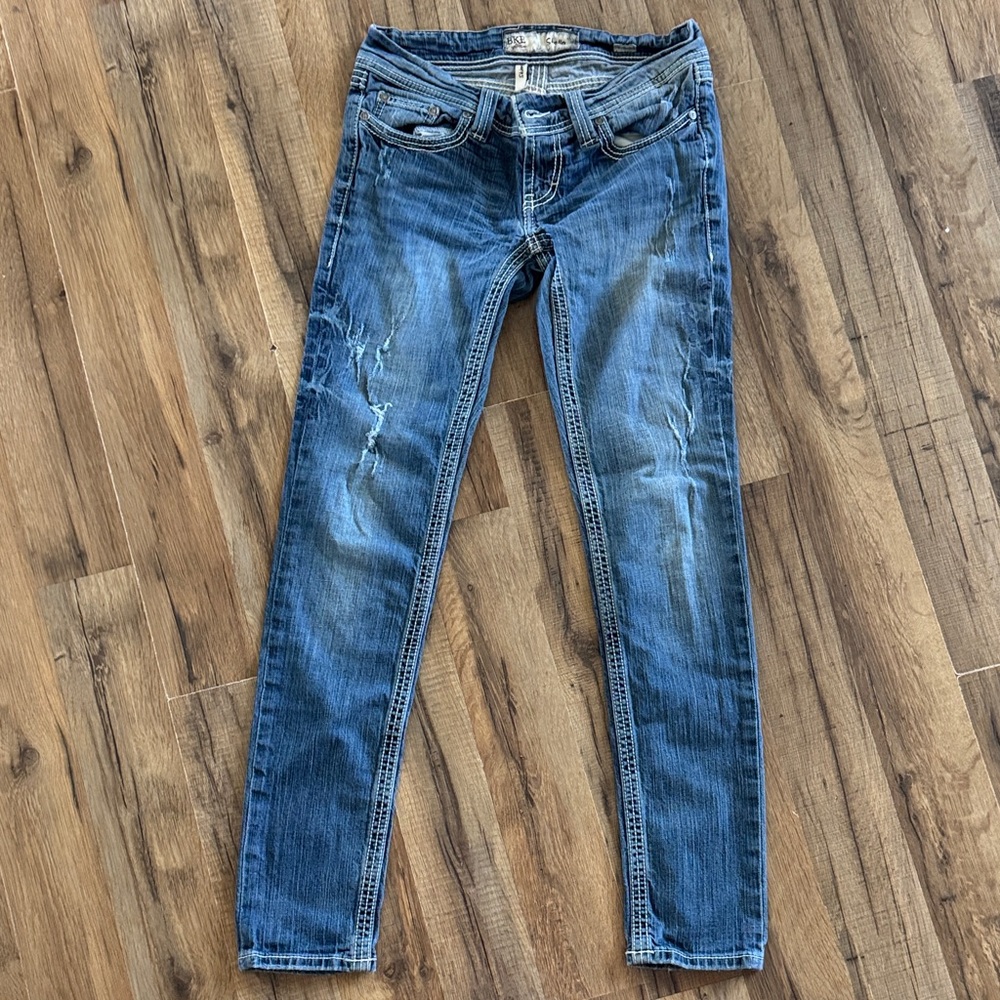 BKE Women's Skinny Jeans - Blue